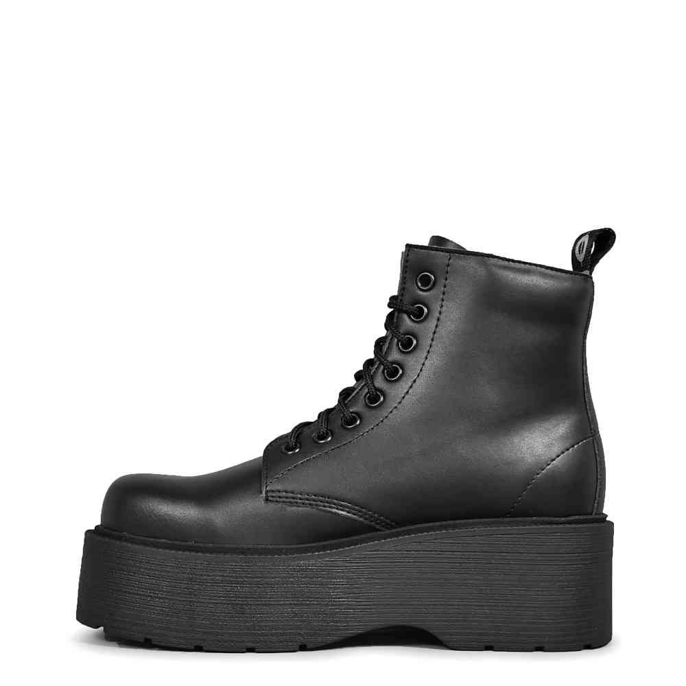 Altercore - Adara Vegan Bottes de plateforme - Noir